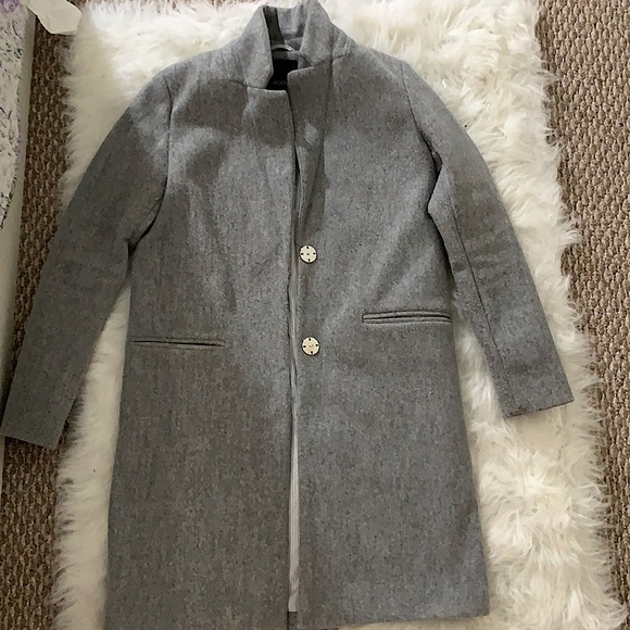 Ardene Jackets & Coats Grey Wool Coat Small Size Ardene Poshmark